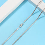 Wholesale 925 Sterling Silver 1mm Round Snake Chain Necklace 80100112