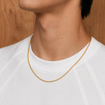 Wholesale 925 Sterling Silver 3mm Curb Link Chain Hip Hop Necklace 80100113