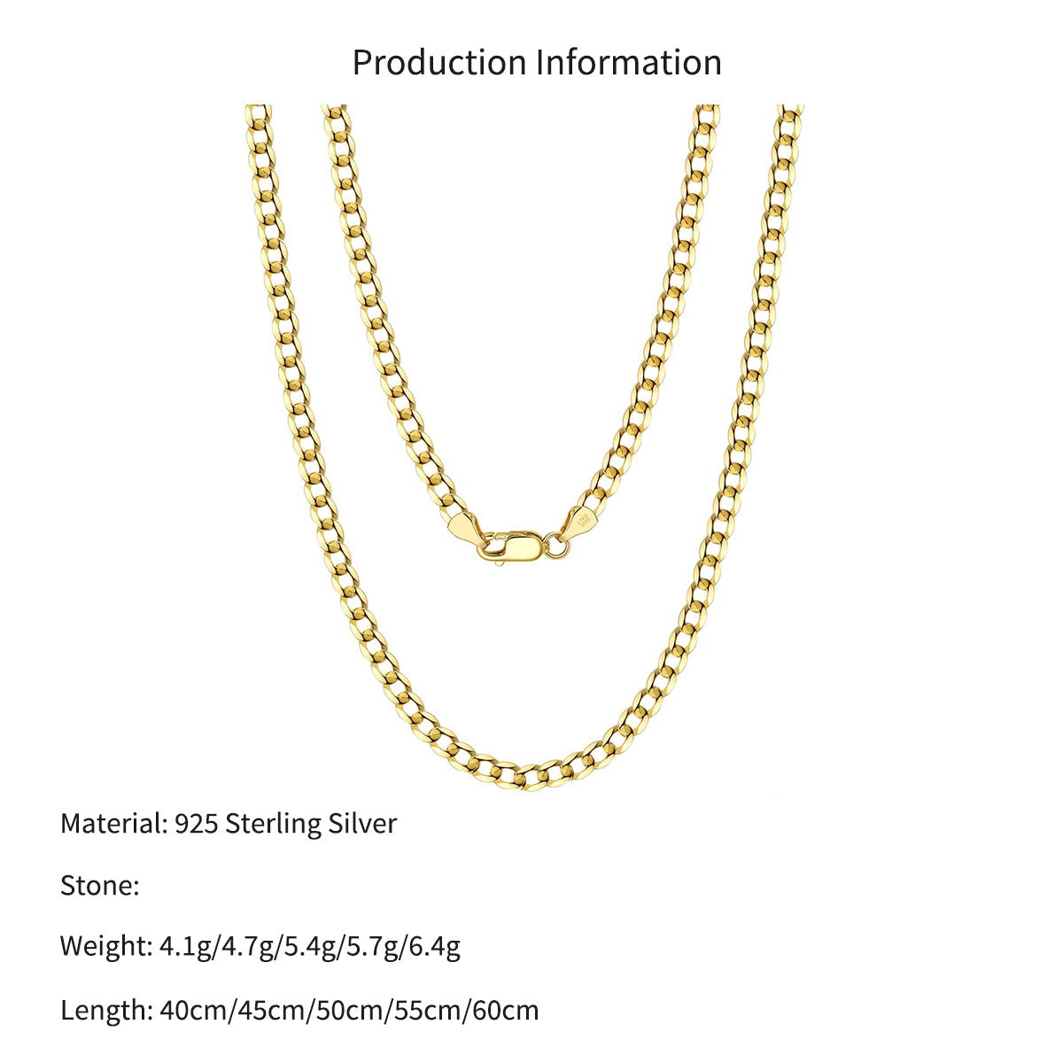 Wholesale 925 Sterling Silver 3mm Curb Link Chain Hip Hop Necklace 80100113