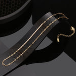 Wholesale 925 Sterling Silver Half CZ Paperclip Link Chain Necklace 80100115
