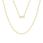 Wholesale 925 Sterling Silver 2.2mm Paperclip Link Chain Necklace 80100116