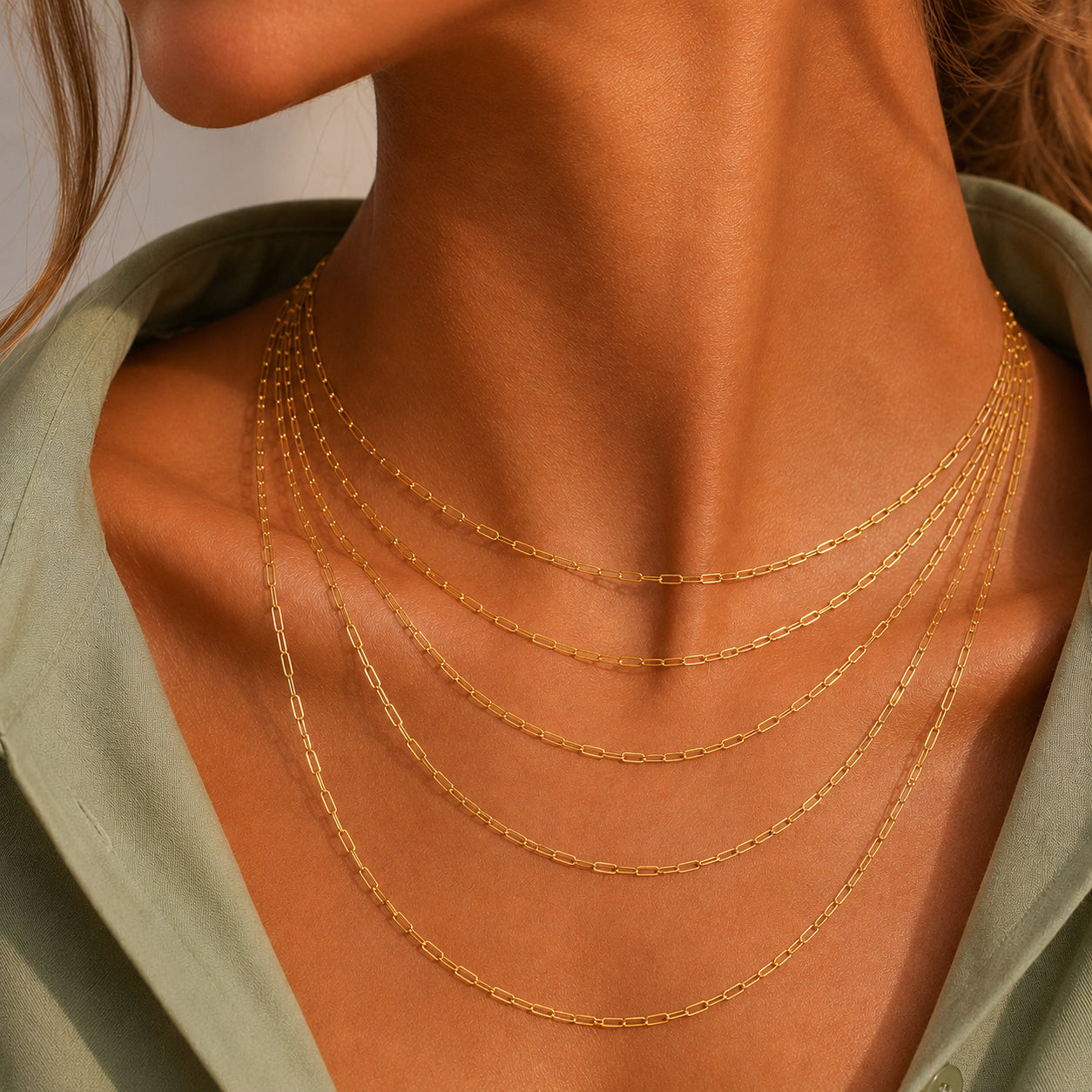 Wholesale 925 Sterling Silver 2.2mm Paperclip Link Chain Necklace 80100116