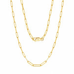 Wholesale 925 Sterling Silver 3mm Paperclip Link Chain Necklace 80100119