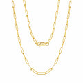 Wholesale 925 Sterling Silver 3mm Paperclip Link Chain Necklace 80100120