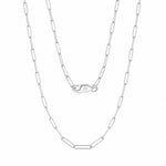 Wholesale 925 Sterling Silver 3mm Paperclip Link Chain Necklace 80100121