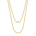 925 Sterling Silver 1.2mm Rope Chain Twist Necklace 80100124