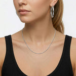 925 Sterling Silver 1.2mm Classic Rope Twist Chain Necklace 80100126