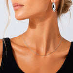 925 Sterling Silver 1.2mm Classic Rope Twist Chain Necklace 80100126