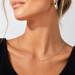 925 Sterling Silver 1.2mm Classic Rope Twist Chain Necklace 80100126