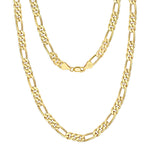 925 Sterling Silver 3.3mm Classic Figaro Chain Necklace 80100127