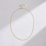 925 Sterling Silver 1.7mm Minimalist Figaro Link Clavicle Necklace 80100134