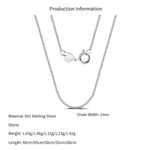 925 Sterling Silver 1mm Minimalist Fine Curb Chain Necklace 80100138