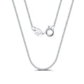 925 Sterling Silver 1mm Minimalist Fine Curb Chain Necklace 80100138