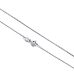 925 Sterling Silver 1mm Minimalist Fine Curb Chain Necklace 80100138