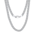 925 Sterling Silver 5mm Bold Classic Curb Link Chain Necklace 80100140
