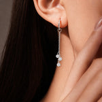 925 Sterling Silver Cubic Zirconia Tassel Dangle Charm 90100058