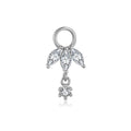925 Sterling Silver Marquise CZ Eye Dangle Charm 90100060
