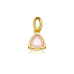 925 Sterling Silver Triangle Birthstone CZ Charm Pendant 90200098
