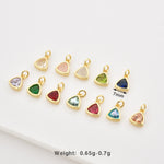 925 Sterling Silver Triangle Birthstone CZ Charm Pendant 90200098