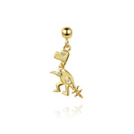 925 Sterling Silver Pave CZ Number Novelty Charm Pendant 90200105