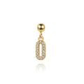 925 Sterling Silver Pave CZ Number Novelty Charm Pendant 90200105
