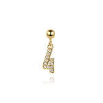 925 Sterling Silver Pave CZ Number Novelty Charm Pendant 90200105