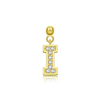 18K Yellow Gold Plated-I