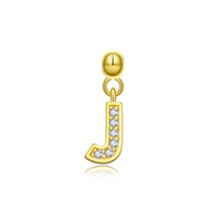 18K Yellow Gold Plated-J