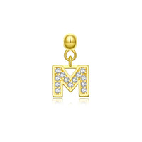 18K Yellow Gold Plated-M