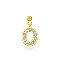 18K Yellow Gold Plated-O