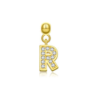 18K Yellow Gold Plated-R