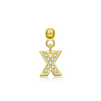 18K Yellow Gold Plated-X