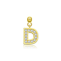 18K Yellow Gold Plated-D