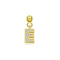 18K Yellow Gold Plated-E