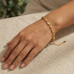 925 Sterling Silver Irregular Pebble Link Bracelet 100100247