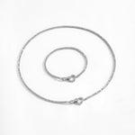 925 Sterling Silver CZ Tennis Chain Heart Toggle Bracelet 100100257