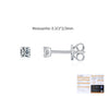 925 Sterling Silver-0.1Ct