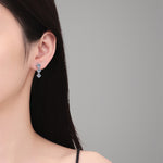 925 Sterling Silver 3ct 8A Zircon Moissanite Tennis Drop Earrings 110100084