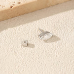 925 Sterling Silver Marquise Moissanite Beaded Cartilage Stud 110100086