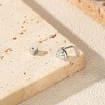 925 Sterling Silver Triangle Cut Moissanite Cartilage Stud 110100088
