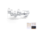 925 Sterling Silver Moissanite Curved Climber Cartilage Stud 110100089