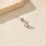 925 Sterling Silver Round Moissanite Cartilage Stud110100090