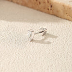 925 Sterling Silver Pear Cut Moissanite Cartilage Stud 110100097