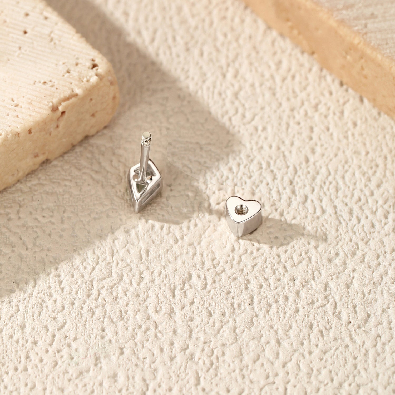 925 Sterling Silver Kite Cut Moissanite Cartilage Stud 110100101