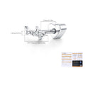 925 Sterling Silver Moissanite Shark Cartilage Stud 110100107