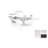 925 Sterling Silver-8mm(left)