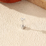 925 Sterling Silver Moissanite Cluster Cartilage Stud 110100108