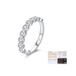 925 Sterling Silver Moissanite Bubble Eternity Band Ring 110200057