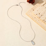925 Sterling Silver Full Pavé Moissanite Dog Tag Pendant Necklace 110300024