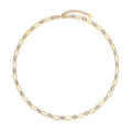 925 Sterling Silver 0.3Ct Moissanite Paperclip Chain Necklace 110300033